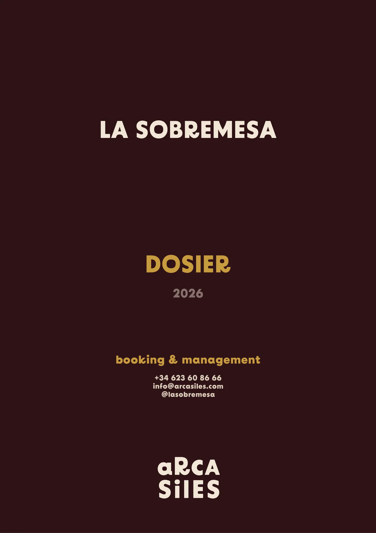 La Sobremesa · Portada · página 1